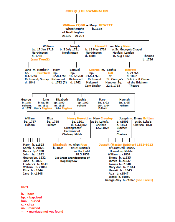 Cobb(e) Family Tree