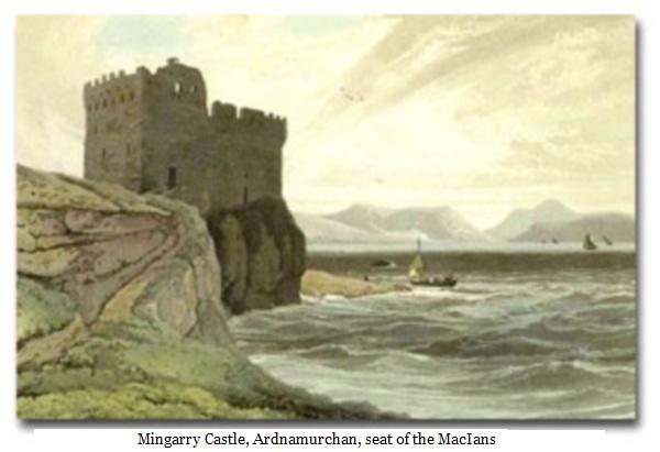 Mingarry Castle, Ardnamurchan, the seat of the MacIains